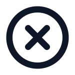 Circle Close Multiple SVG Icon